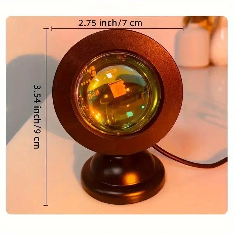 Lampe de projection sous différents éclairages