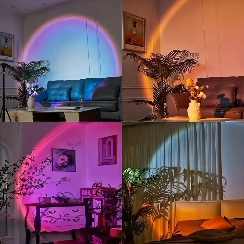 Lampe de projection dans un intérieur moderne