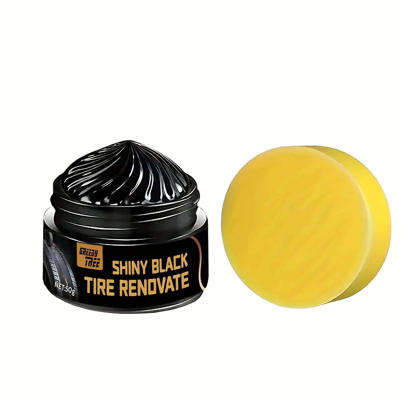 Pâte de réparation pour brillance des pneus et plastiques – Élimine les rayures et l'oxydation, restaure la brillance des pneus et garnitures avec protection UV, prise en 5 minutes 3