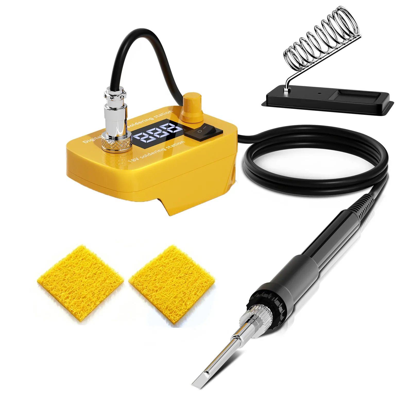 Nananuu – Fer à souder sans fil à réglage de température, pistolet de soudure réglable, compatible Makita, Dewalt, Bosch et Milwaukee 9