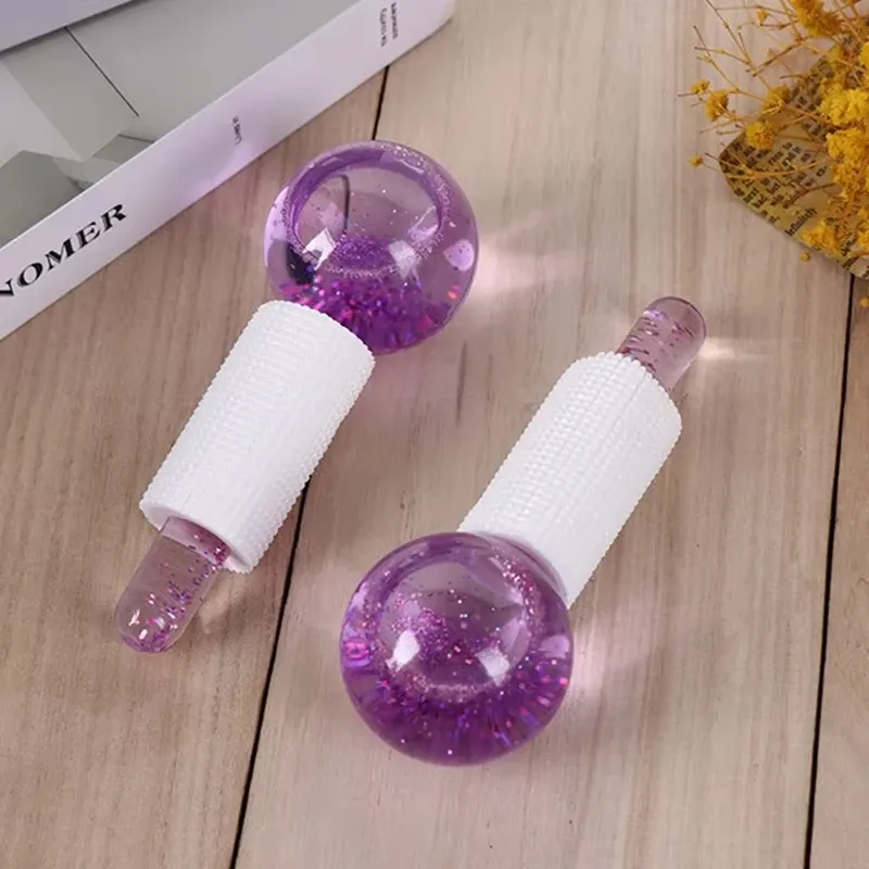 Grande boule de cristal rafraîchissante pour le visage et les yeux, outil de massage à ondes d'eau pour le soin de la peau 4