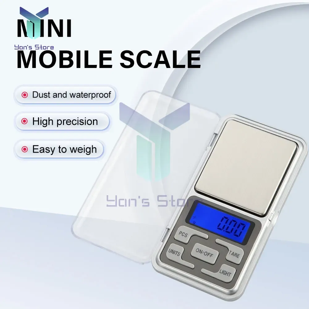 Mini balance numérique de précision 500 g / 0,1 g à écran LCD, balance de poche pour bijoux - Image 1