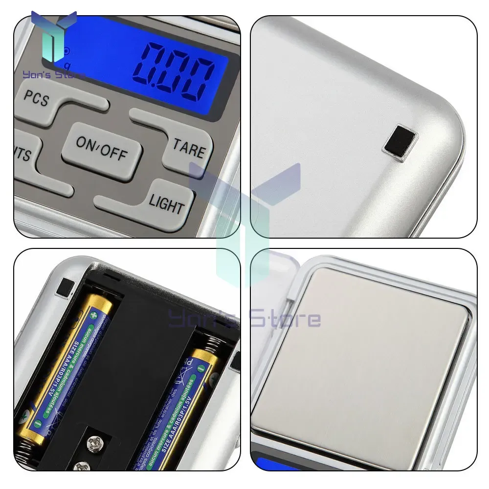 Mini balance numérique de précision 500 g / 0,1 g à écran LCD, balance de poche pour bijoux 3