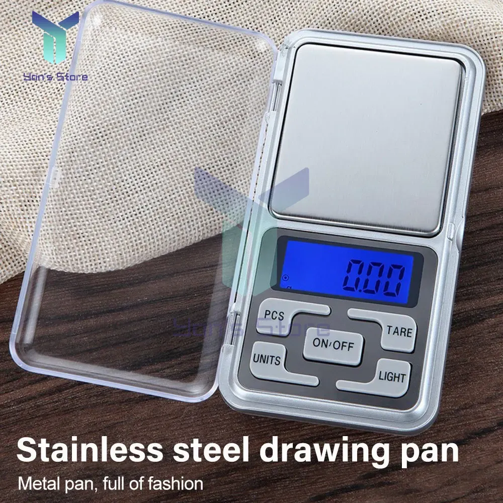 Mini balance numérique de précision 500 g / 0,1 g à écran LCD, balance de poche pour bijoux 2