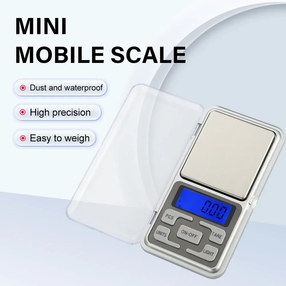 Mini balance numérique de précision en argent