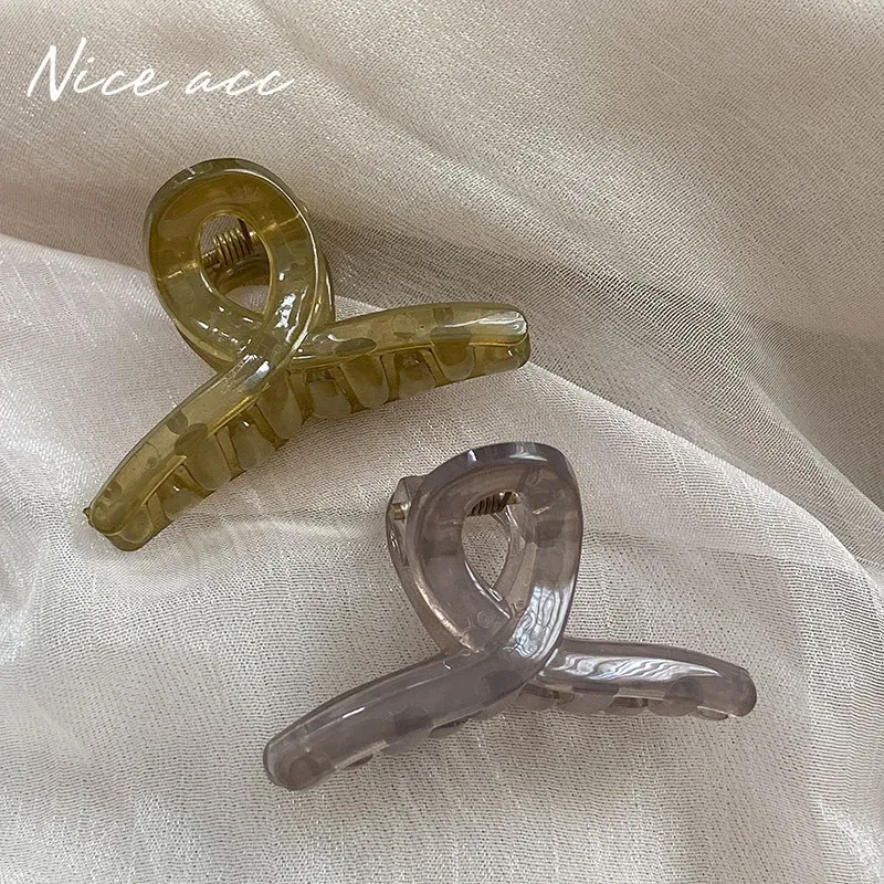 Lot de 4 mini pinces à cheveux requin pour petite fille, clip latéral pour frange semi-transparente 2