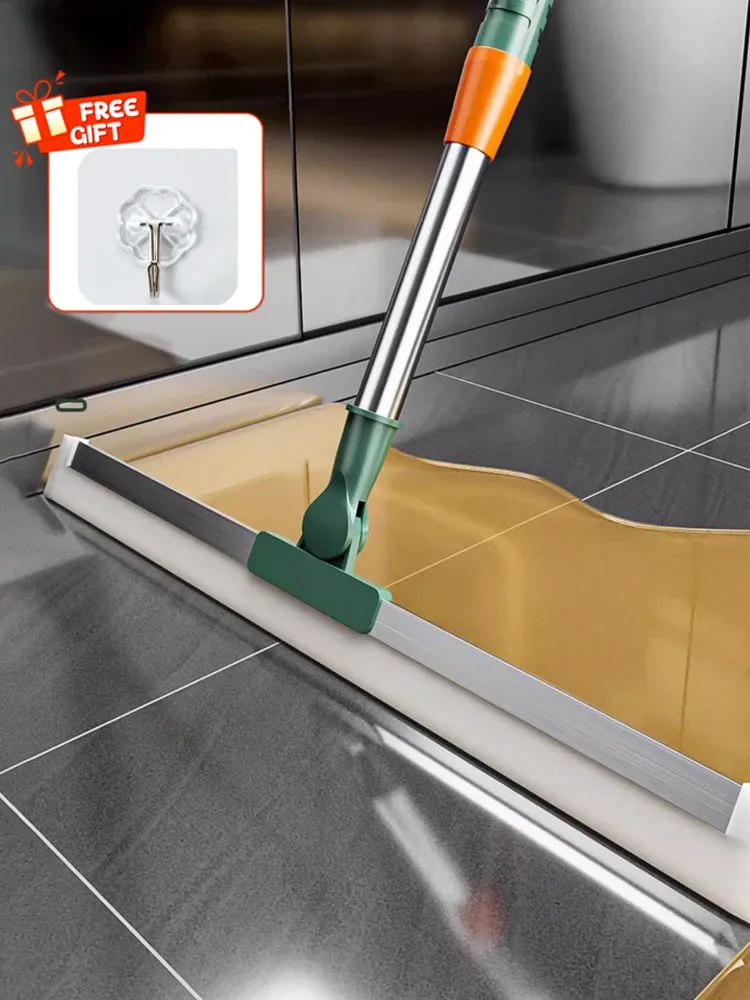 Raclette en silicone, racloir magique pour sol, toilettes, salle de bains et vitres, outil de nettoyage ménager - Image 1