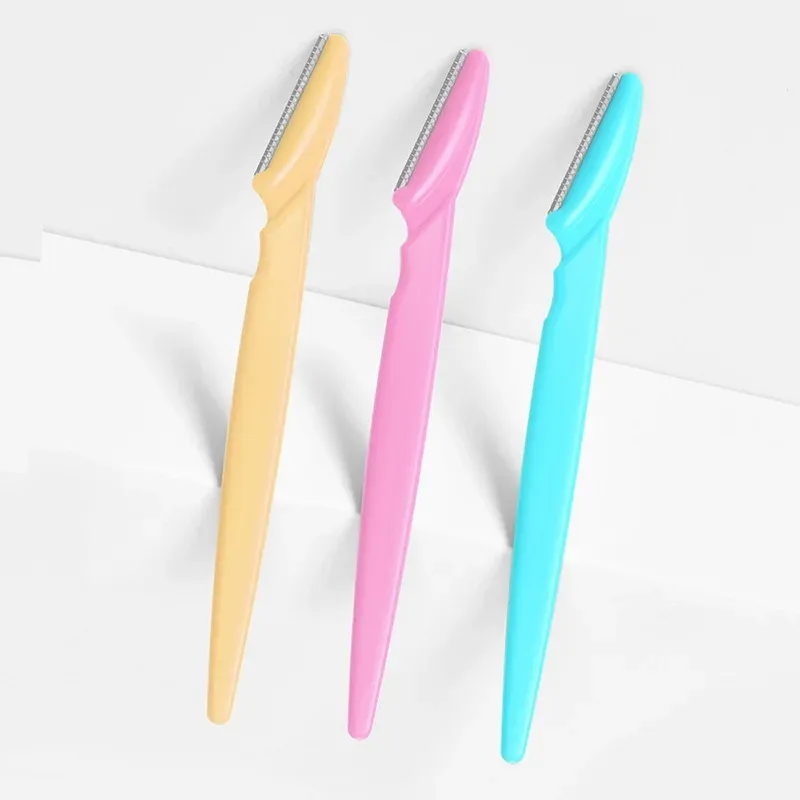 Rasoir à sourcils portable pour femme, lot de 3, 4 ou 10 pièces, lames de sécurité pour le visage et les yeux 2