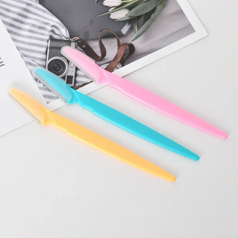 Rasoir à sourcils portable pour femme, lot de 3, 4 ou 10 pièces, lames de sécurité pour le visage et les yeux - Image 1