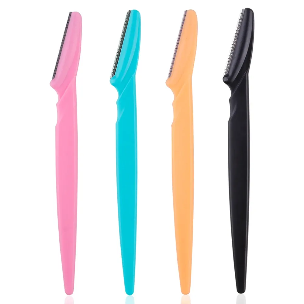 Rasoir à sourcils portable pour femme, lot de 3, 4 ou 10 pièces, lames de sécurité pour le visage et les yeux 14