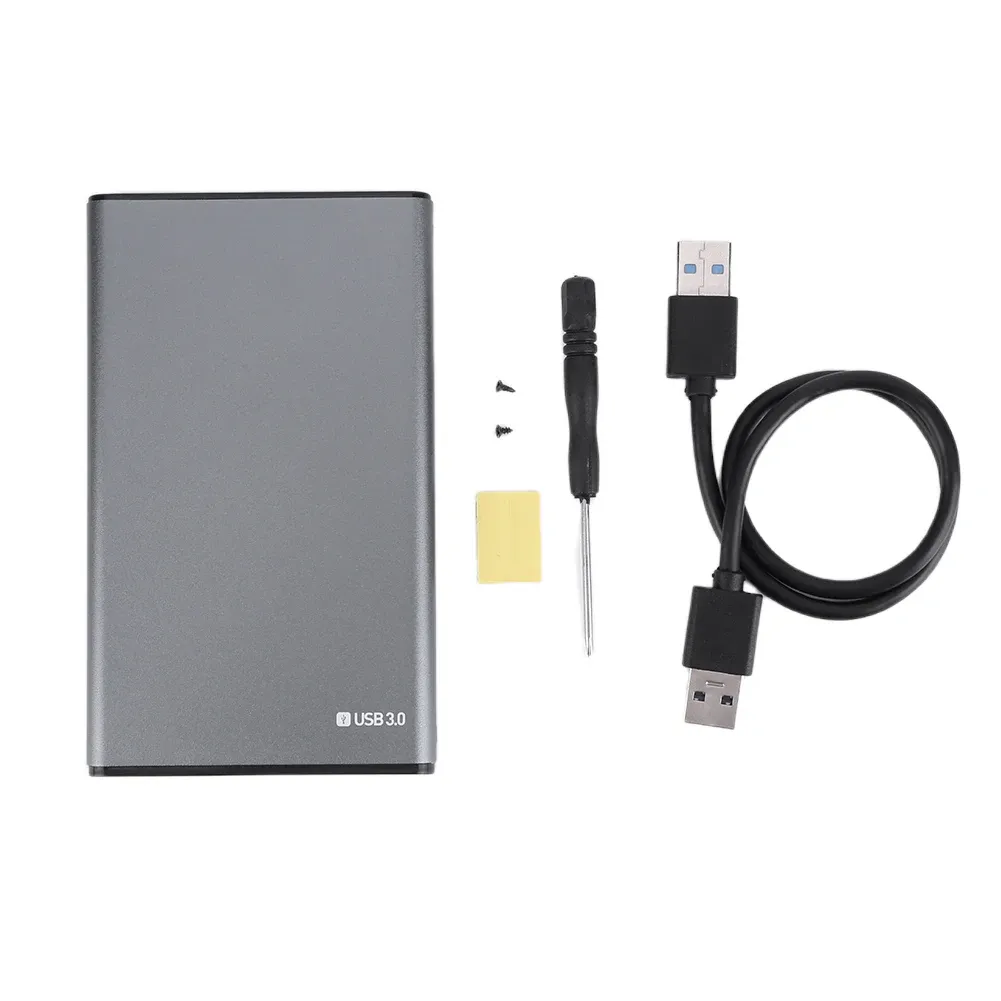 Boîtier de disque dur USB 3.0 2,5" SATA pour HDD et SSD, boîtier externe haute vitesse 5 Gbps pour ordinateur portable 3