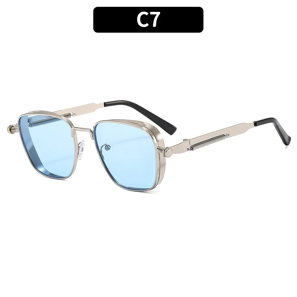 Lunettes de soleil polarisées pour homme en métal, protection anti-UV, idéales pour la conduite 12