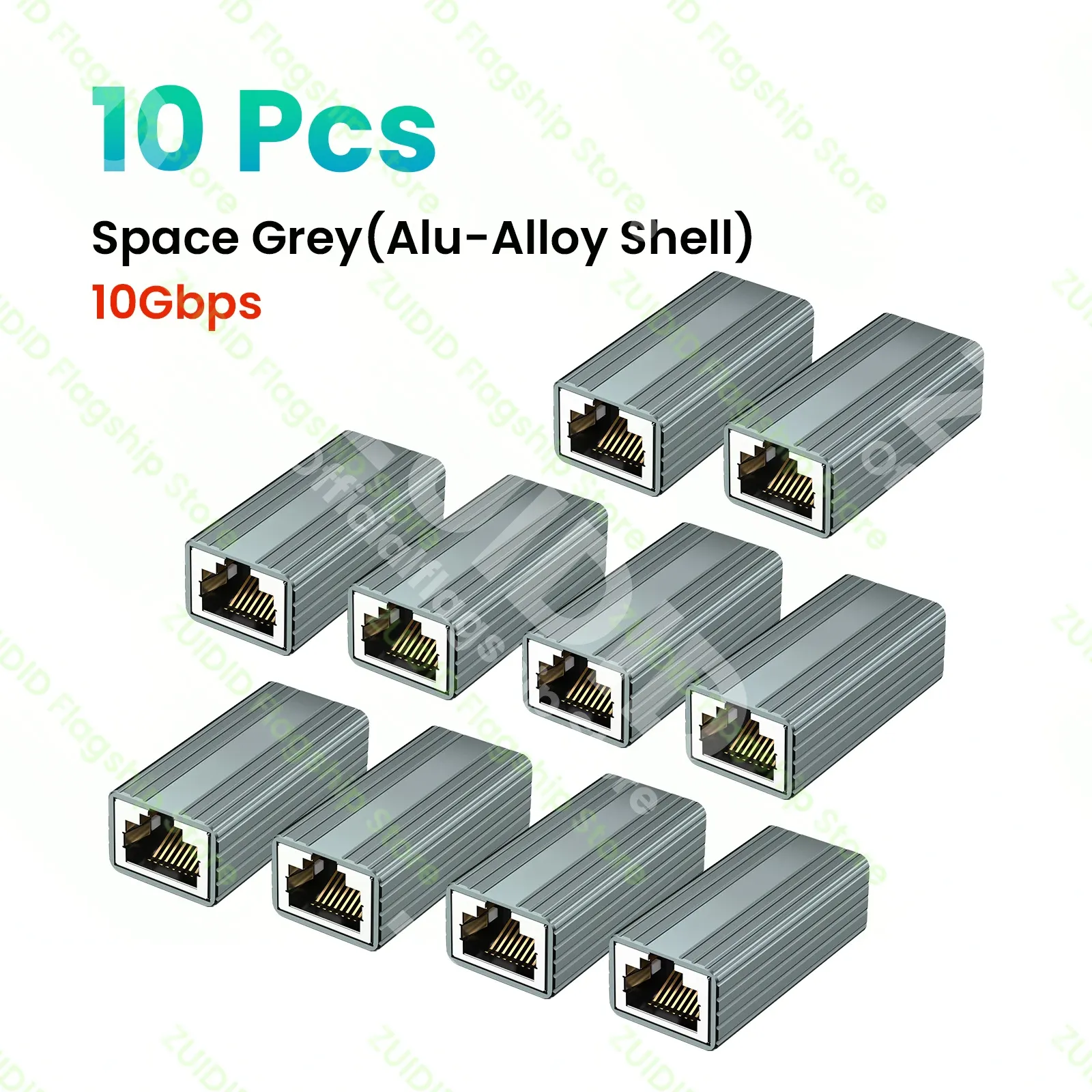 1/2/5/10 pièces Adaptateur RJ45 femelle à femelle 10 Gbps, coupleur Ethernet Gigabit pour câble réseau Cat8, Cat7, Cat6 11