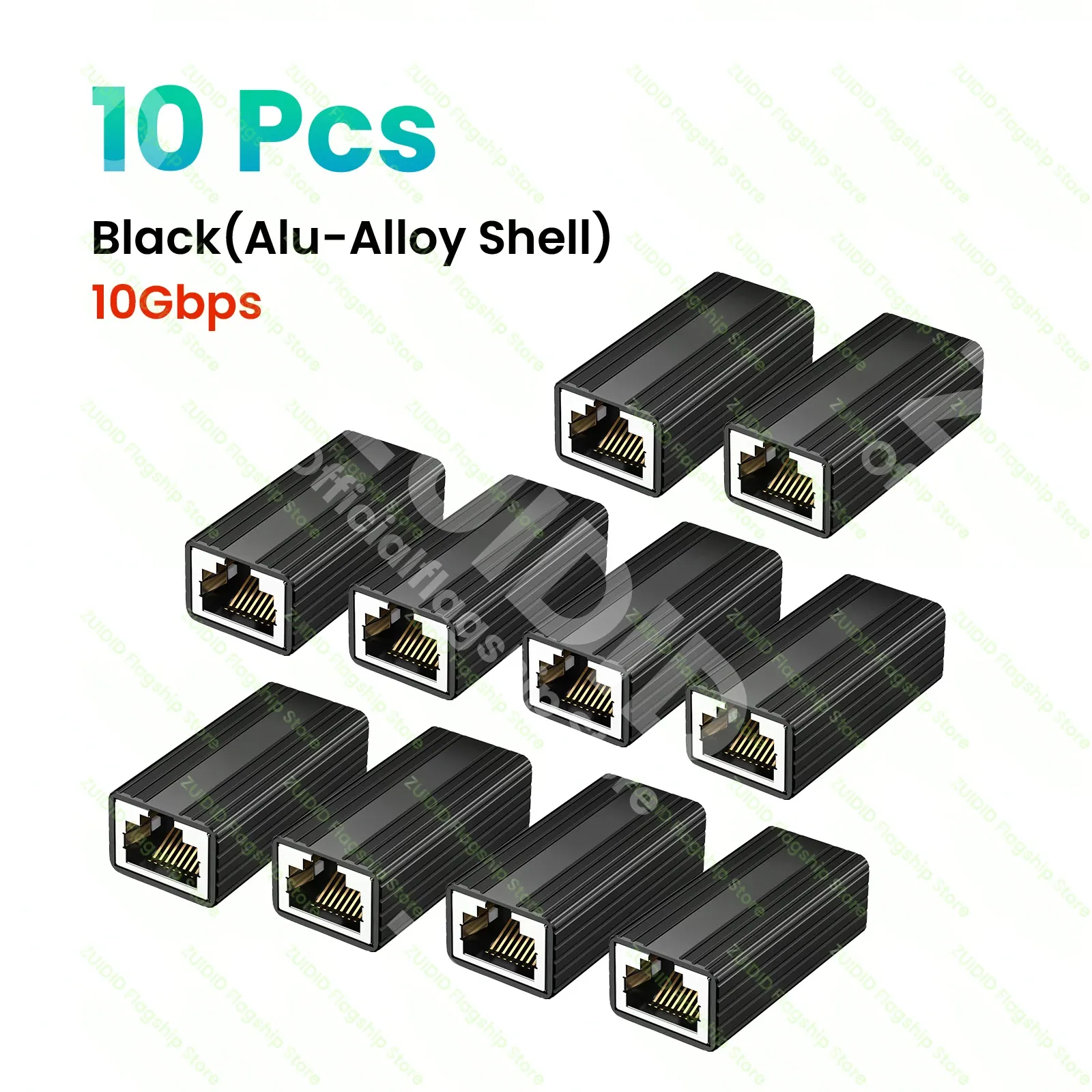 1/2/5/10 pièces Adaptateur RJ45 femelle à femelle 10 Gbps, coupleur Ethernet Gigabit pour câble réseau Cat8, Cat7, Cat6 10