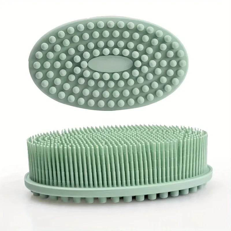 Brosse de bain et de shampoing en silicone, gommage corporel exfoliant pour la douche 9