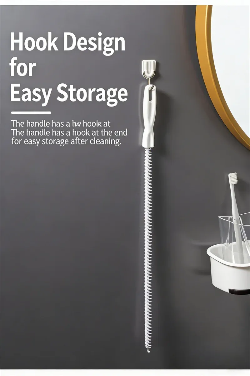 Brosse de nettoyage pour canalisations en usage