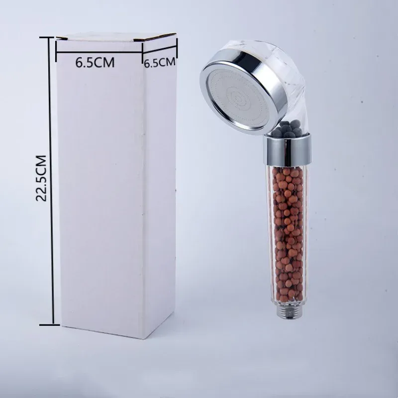 Pommeau de douche haute pression style spa, économie d'eau, avec filtre 4
