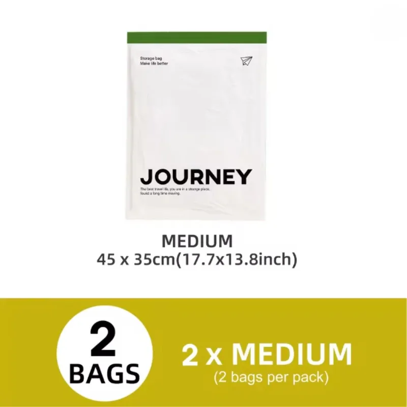 Sacs de compression enroulables, lot de 2, sacs de rangement sous vide réutilisables pour organisation de voyage, sans pompe 7