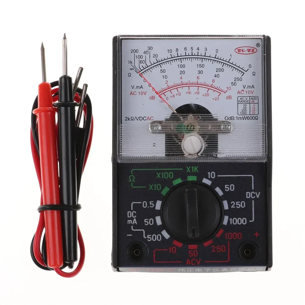 MF-110A Multimètre analogique AC/DC avec sonde de test, 250 V / 1000 V, 250 mA 7