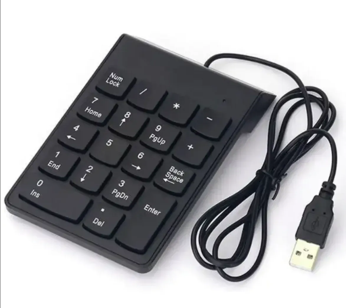 Clavier numérique vue de face
