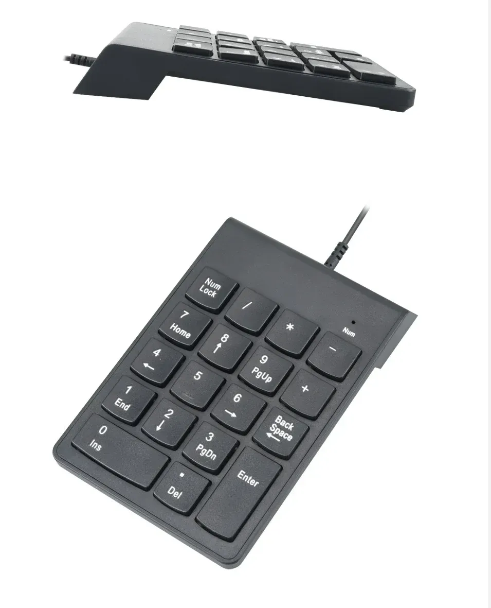 Clavier numérique filaire avec câble USB