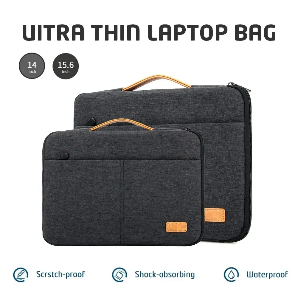 Housse de protection pour ordinateur portable 13,3 à 14,2 et 15 à 15,6 pouces, compatible MacBook Pro M3 Max, M2 et M1, sac de transport fin pour homme et femme