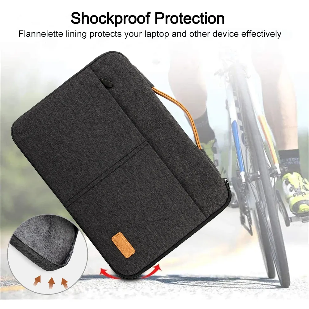 Housse de protection pour ordinateur portable 13,3 à 14,2 et 15 à 15,6 pouces, compatible MacBook Pro M3 Max, M2 et M1, sac de transport fin pour homme et femme 5