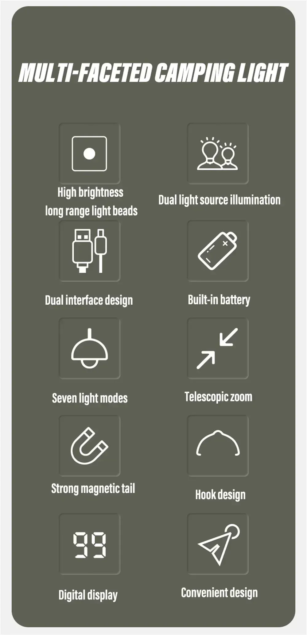 Détails de conception de la lampe de poche