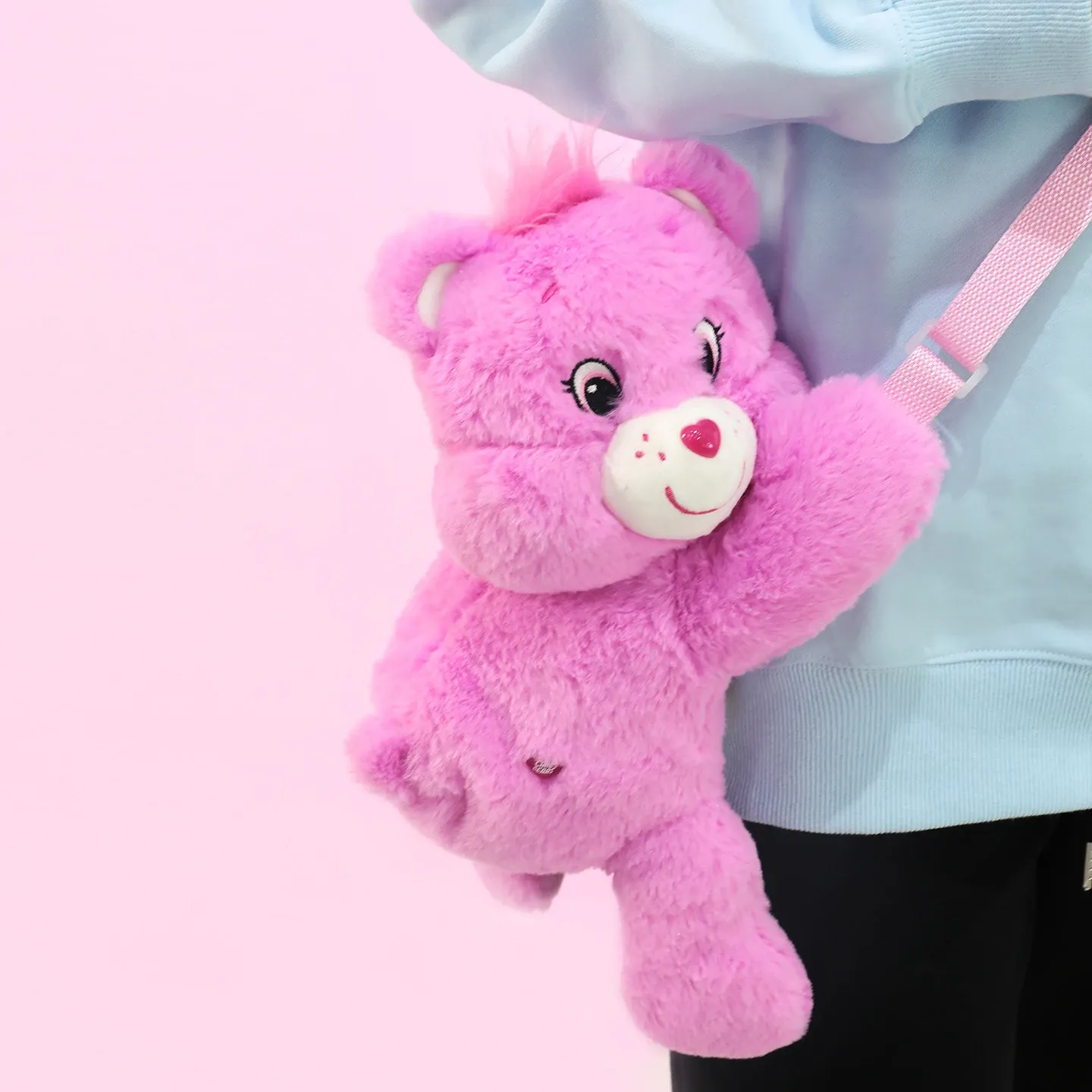 Sac bandoulière en peluche Care Bears 3D 30 cm, design Kawaii en forme d'ours 7