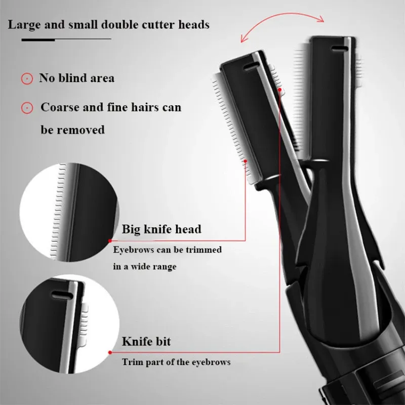 Rasoir de sourcils électrique, mise en valeur