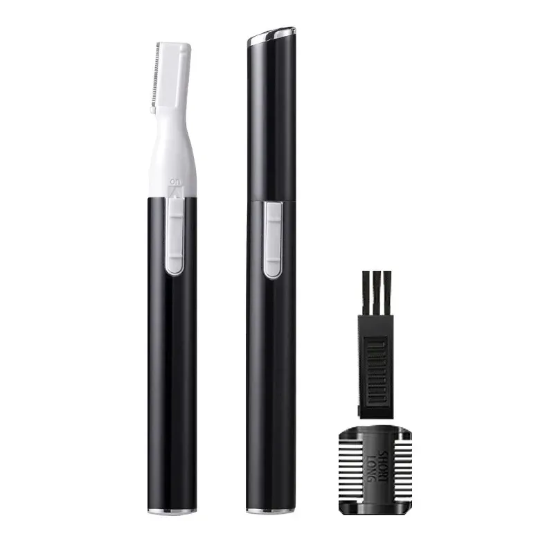 Rasoir électrique pour sourcils, portable et lavable, avec double tête de coupe 9