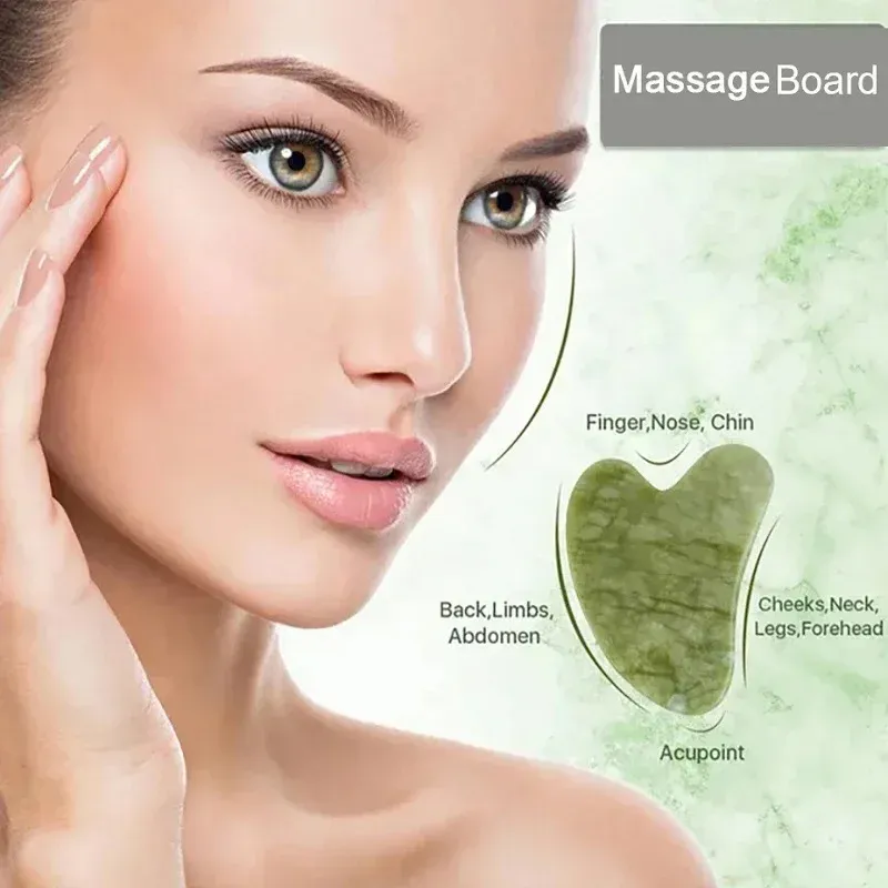Rouleau de jade naturel anti-rides pour le visage et le corps, outil de beauté et de soin de la peau 3