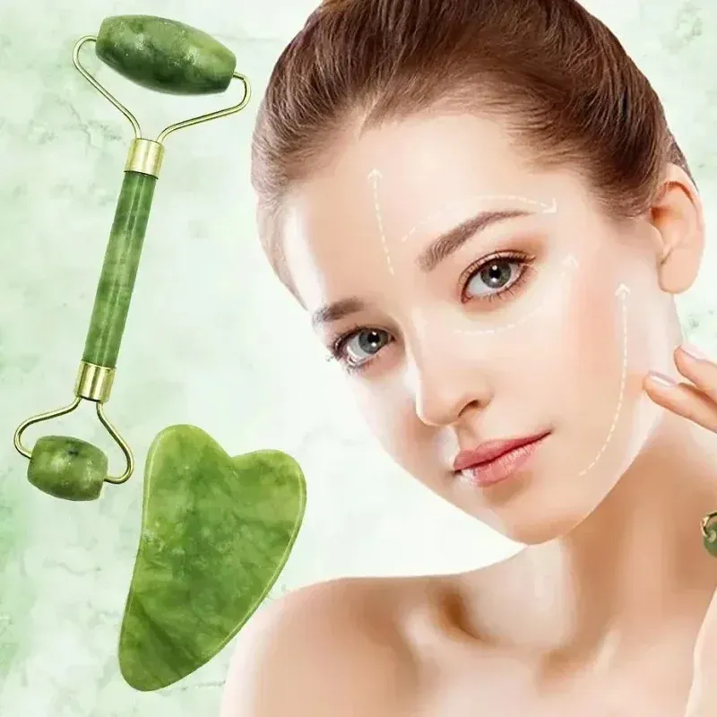 Rouleau de jade, rituel beauté