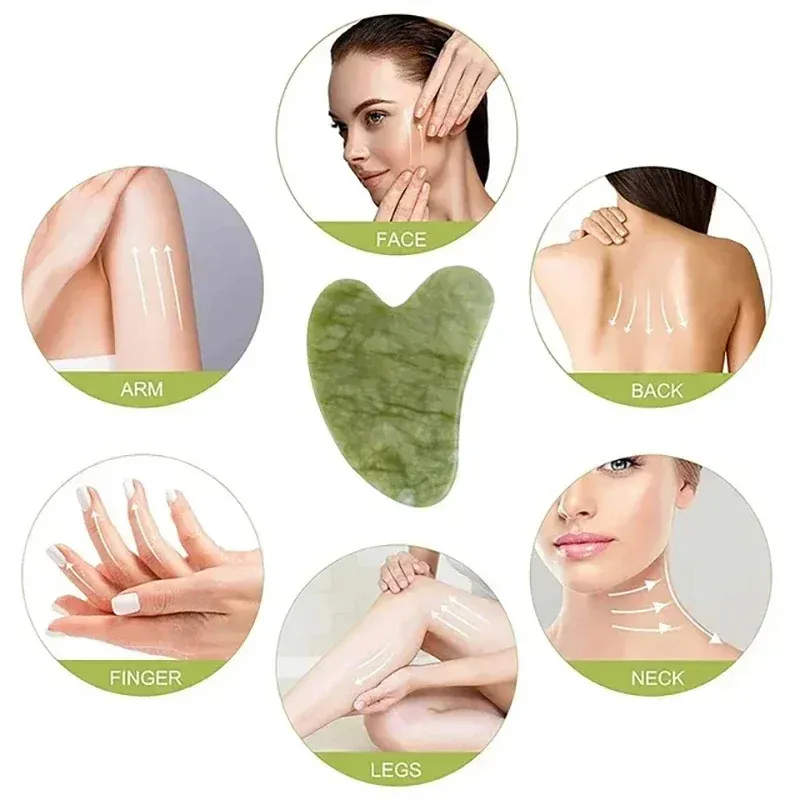 Rouleau de jade naturel sous différents angles