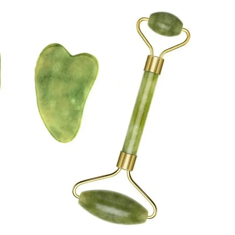 Rouleau de jade naturel anti-rides pour le visage et le corps, outil de beauté et de soin de la peau 7