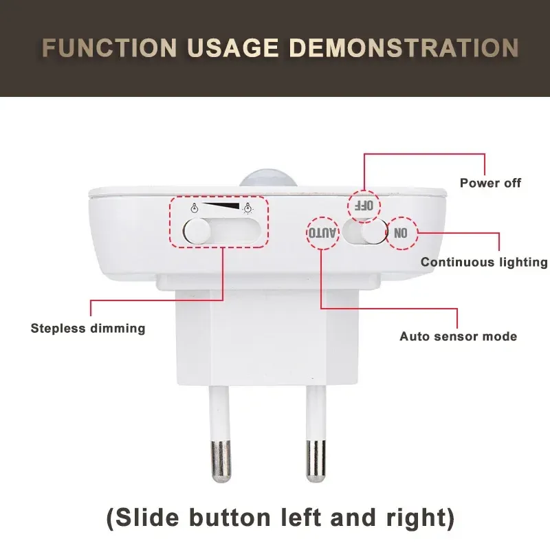 Détail du design de la veilleuse