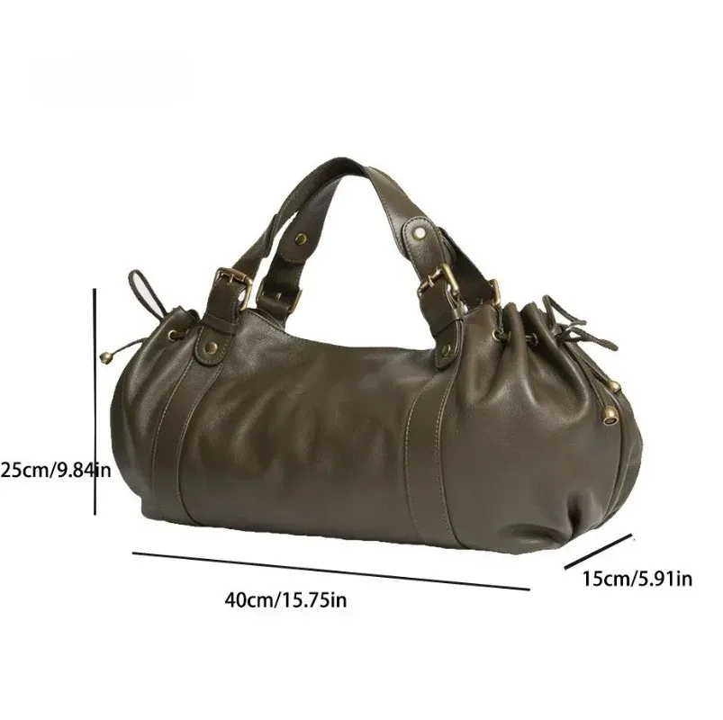 Sac bandoulière Boston pour femme en polyester souple, élégant et polyvalent, idéal pour le travail 2