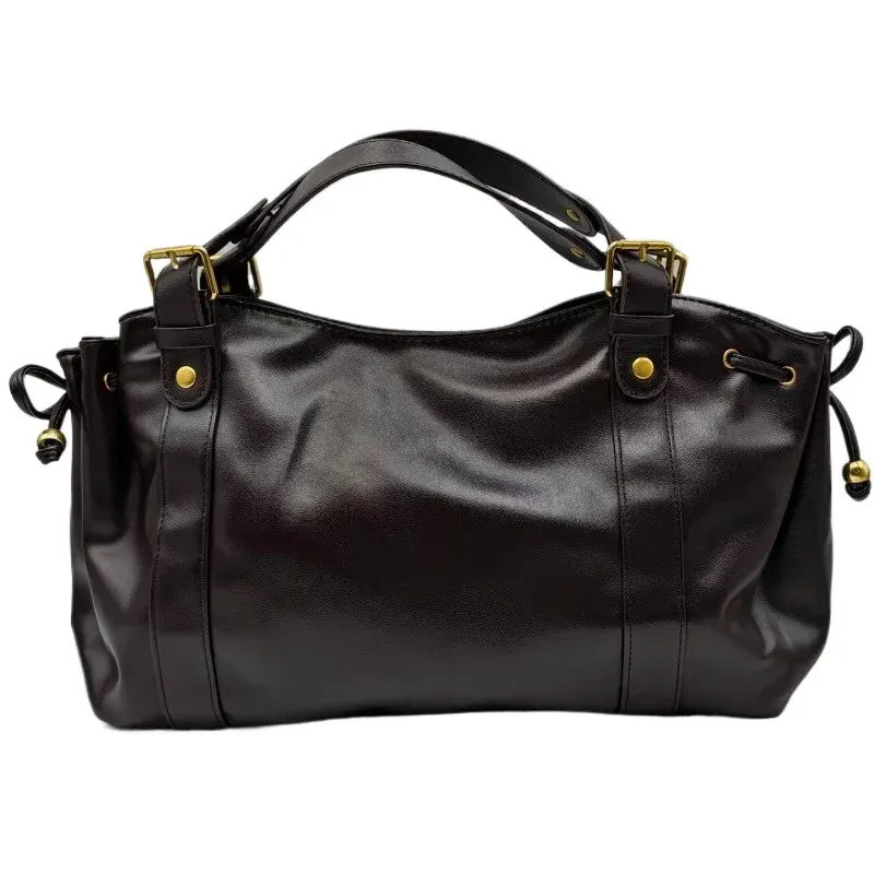 Sac bandoulière Boston pour femme en polyester souple, élégant et polyvalent, idéal pour le travail 4
