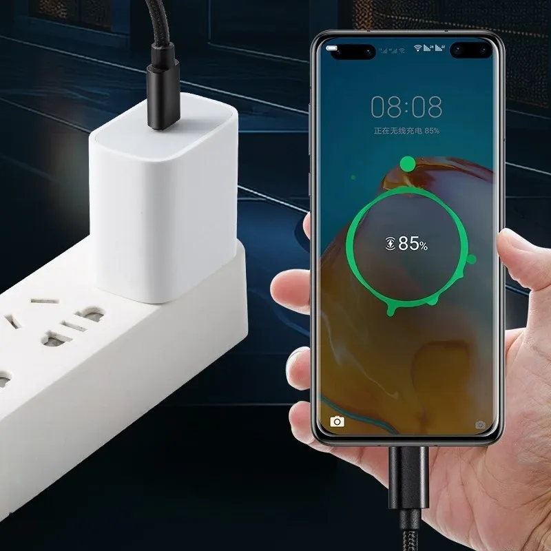 Câble de charge rapide USB-C vers USB-C 60 W, longueur 1 m, 2 m ou 3 m 4