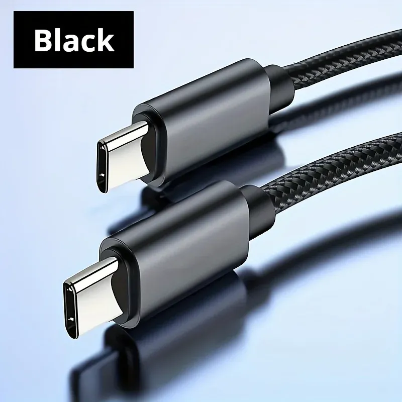 Câble de charge rapide USB-C vers USB-C 60 W, longueur 1 m, 2 m ou 3 m 8