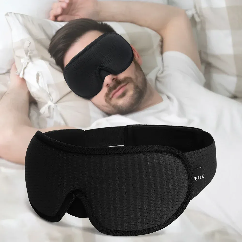 Masque de sommeil 3D occultant pour les yeux, doux et respirant, idéal pour le voyage - Image 1