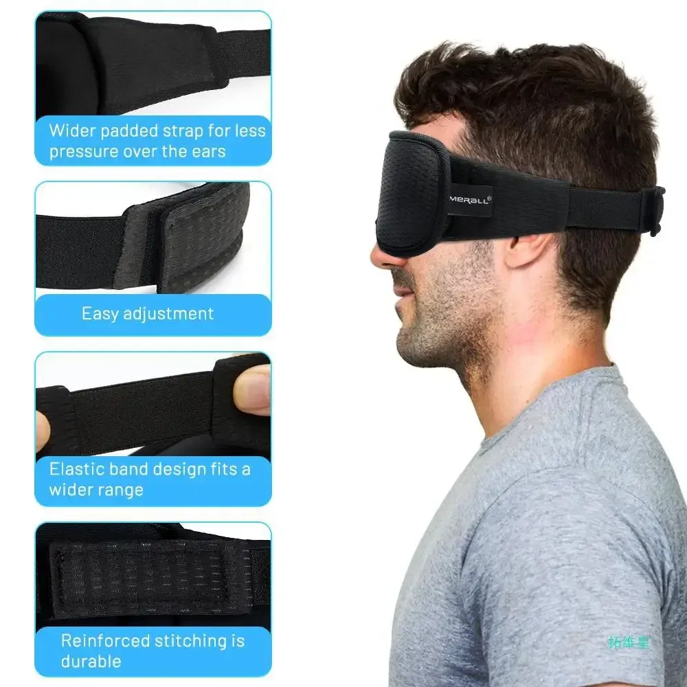 Masque de sommeil 3D occultant pour les yeux, doux et respirant, idéal pour le voyage 5