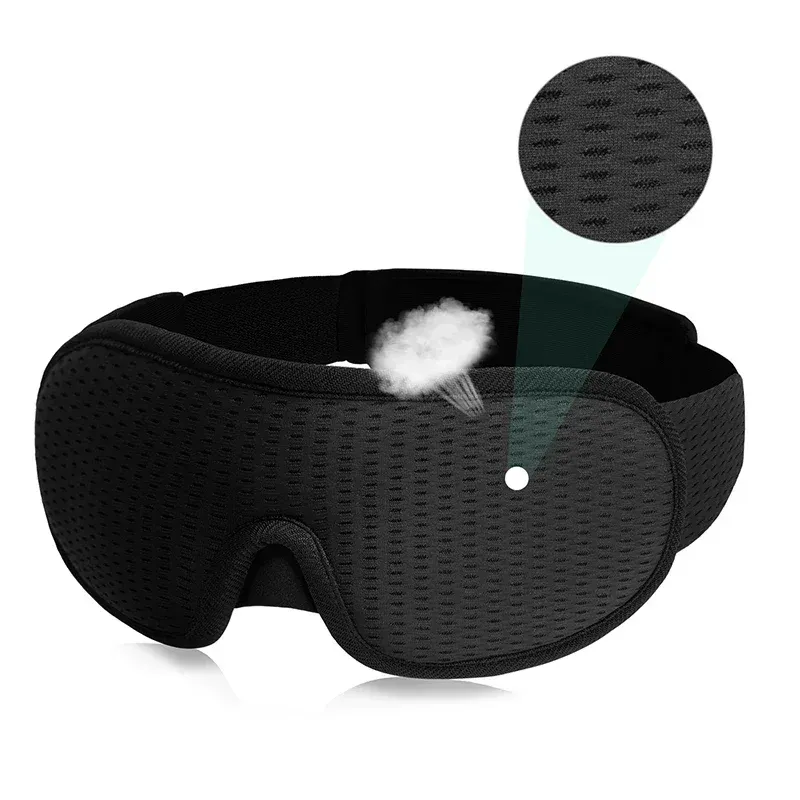 Masque de sommeil 3D occultant pour les yeux, doux et respirant, idéal pour le voyage 15