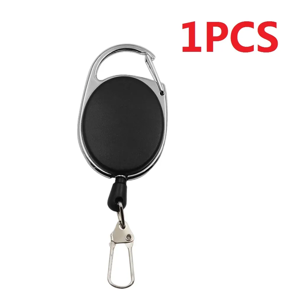 Porte-badge rétractable pour la pêche à la mouche avec clip à ressort à dégagement rapide, lot de 1 à 4 pièces 10