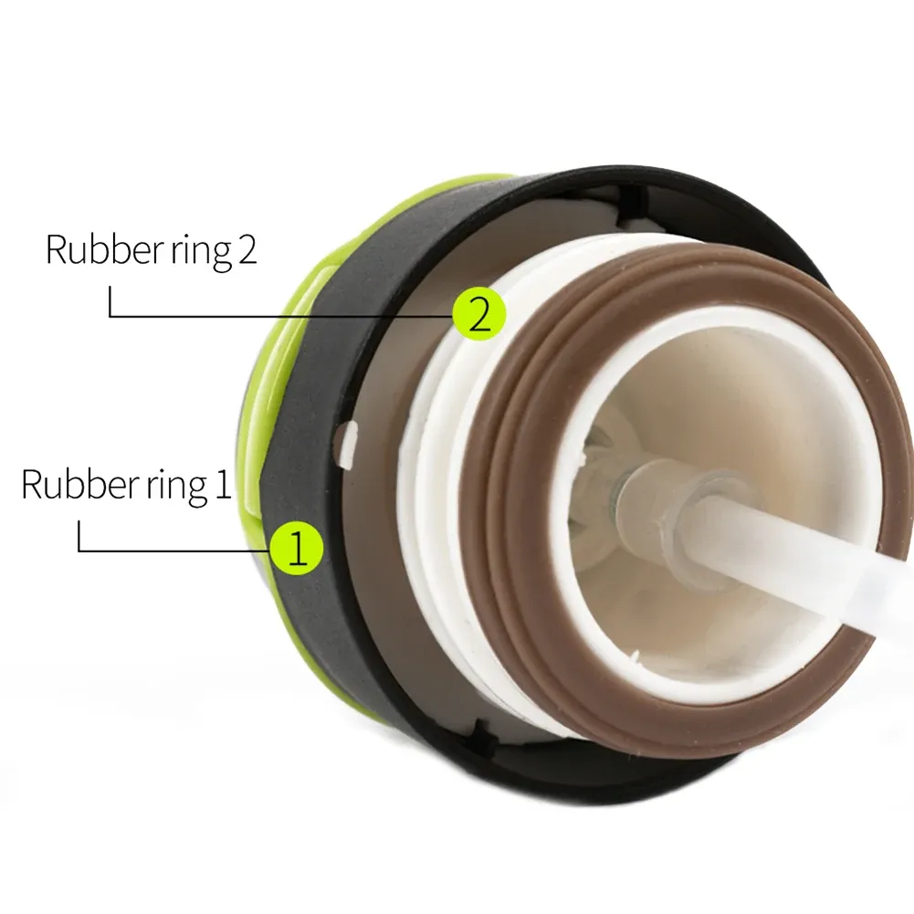 Gros plan sur le bouchon de la gourde isotherme