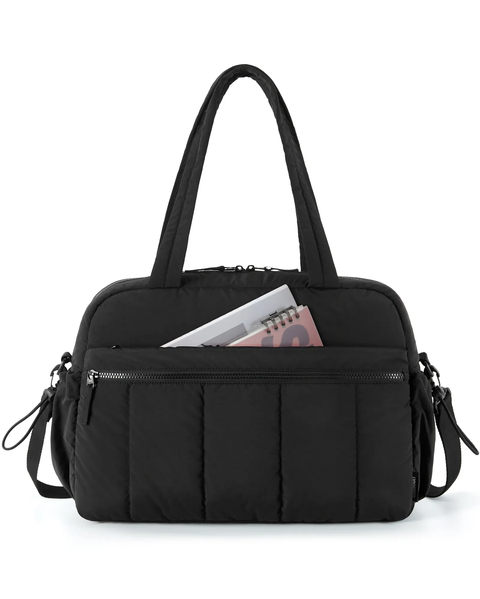 BAGSMART Sac de voyage pour femme à bandoulière, grande capacité, idéal pour le week-end et le sport 8