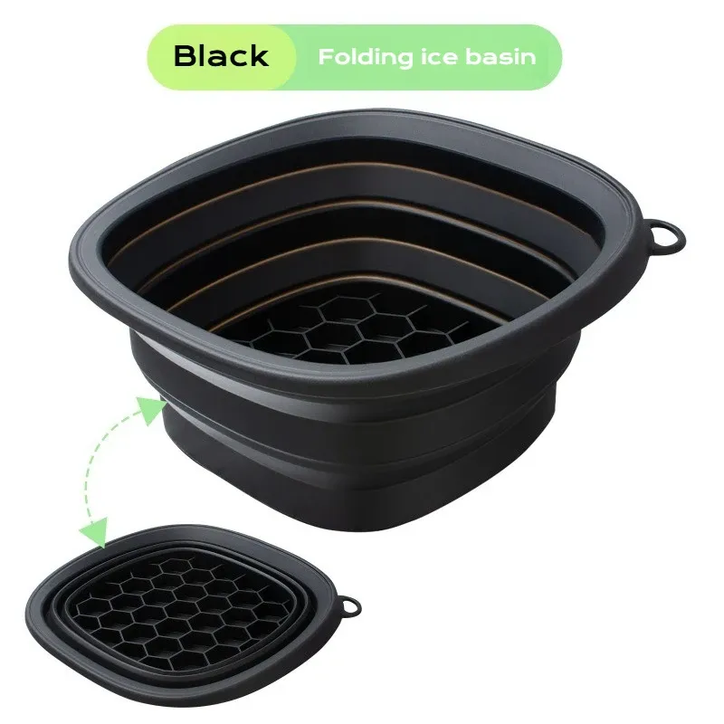 Plateau de bain de glace pliable en silicone, bol de thérapie par le froid pour le visage, outil de cryothérapie portable pour la peau, bol de beauté de voyage 7