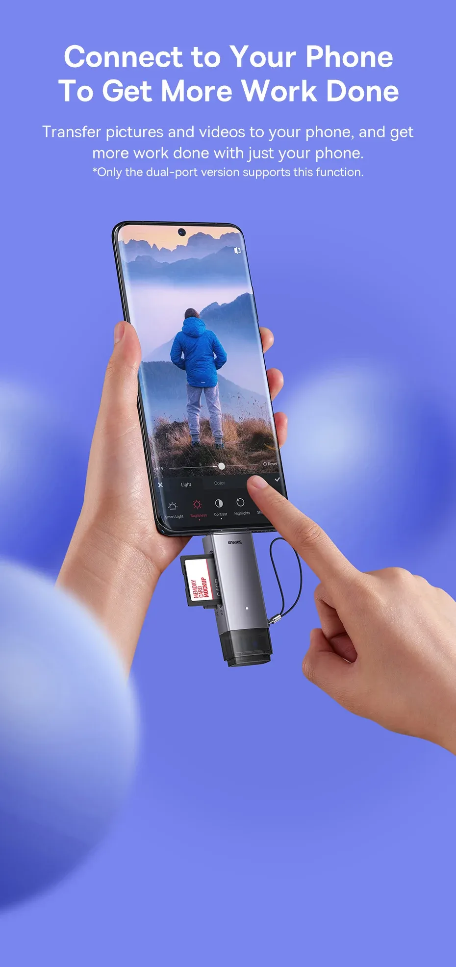 Transfert de photos et vidéos depuis un téléphone
