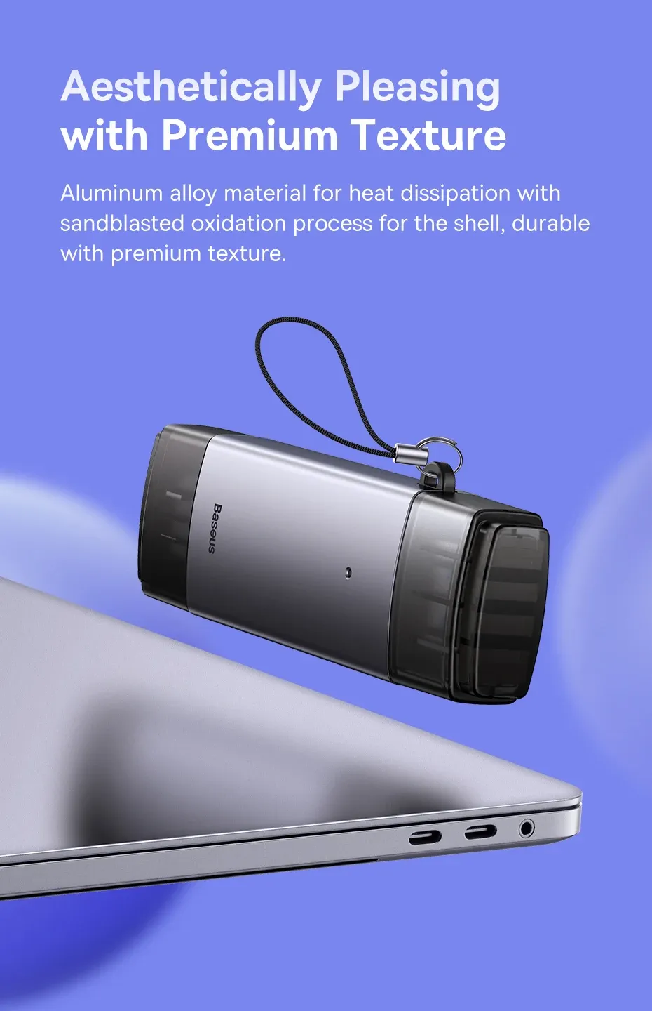 Coque en alliage d'aluminium sablé