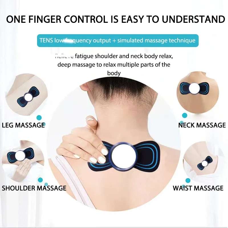Électrodes de massage sur le corps